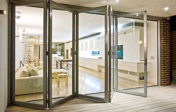Cửa nhôm kính xếp gấp Hải Phòng