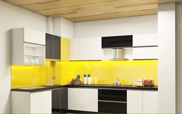Kính màu ốp tường tại Hải Phòng