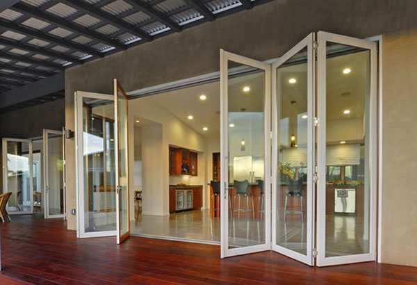 Cửa kính cường lực xếp gấp Hải Phòng