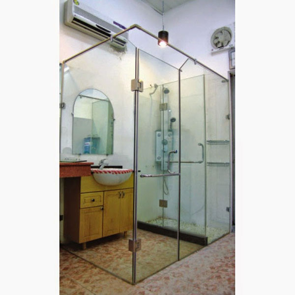 Phòng tắm kính mở ở Hải Phòng