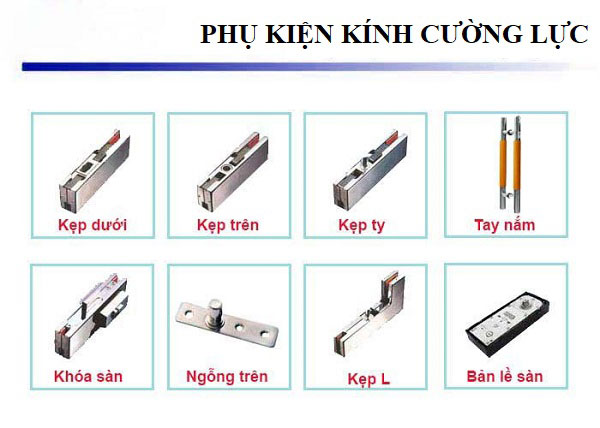 Phụ kiện cửa kính cường lực chính hãng Hải Phòng