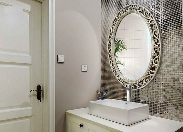 Gương nhà tắm liền tủ