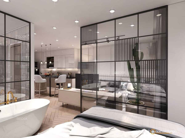 Địa chỉ lắp đặt vách kính ngăn phòng Hải Phòng