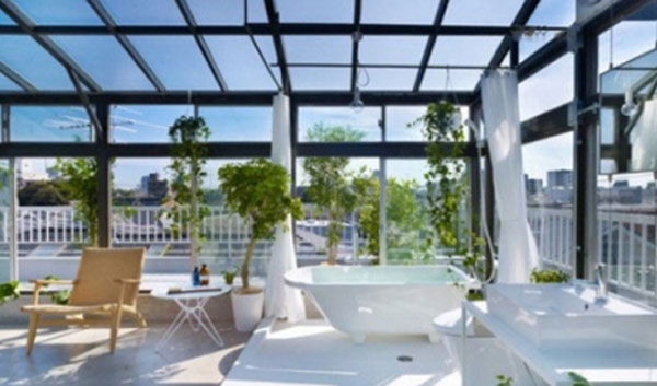 Lắp đặt kính mái sân phơi tại Hải Phòng