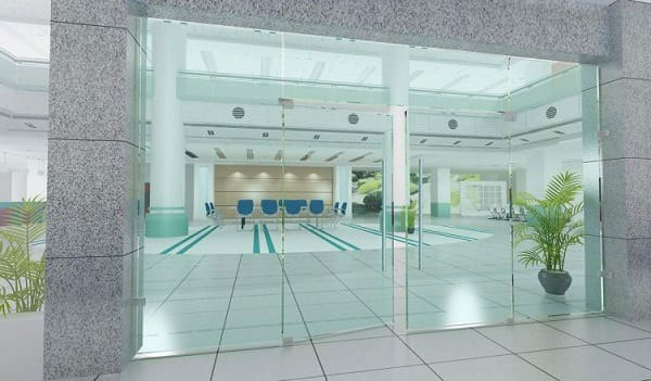 Lắp cửa kính cường lực tại quận Hải An