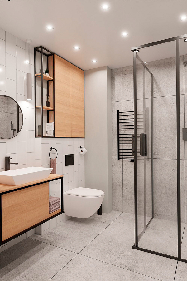 Lắp đặt cabin tắm kính slim tại Hải An